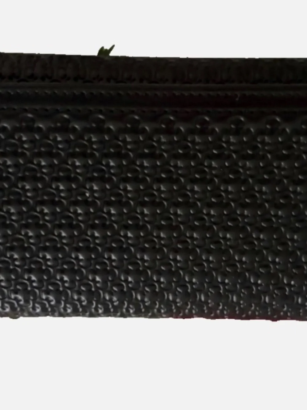 Carolina Herrera Black Embossed Leather Wallet